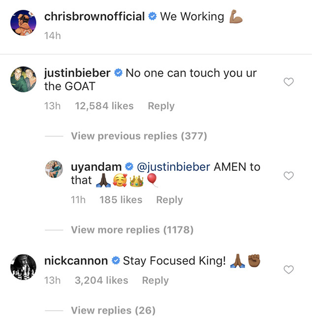 Chris Brown, Instagram, Justin Bieber, Nick Cannon Chris Brown, Instagram, Justin Bieber, Nick Cannon